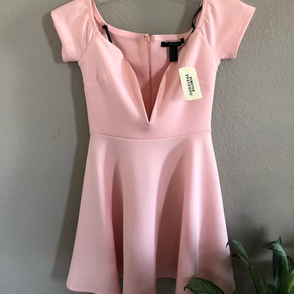 Forever 21 Pink Off Shoulder Dress - Picture 2 of 4